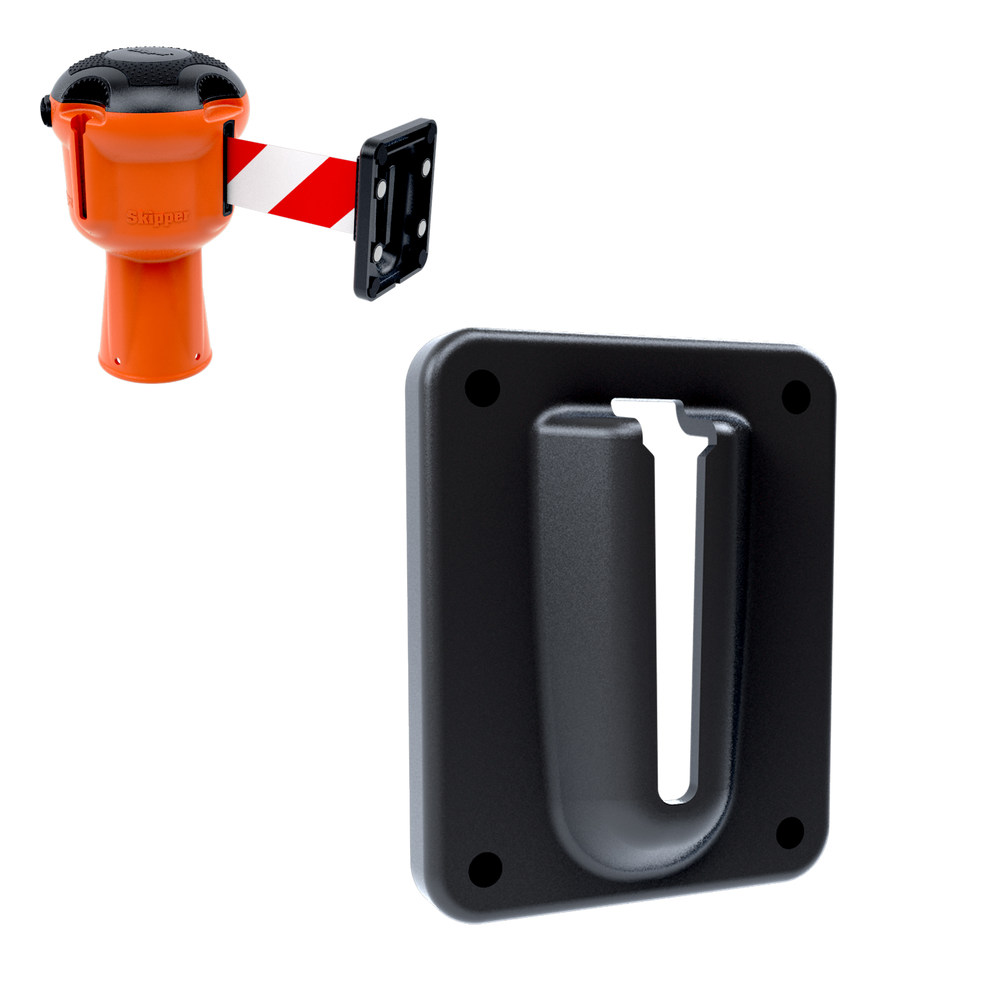 mreceiver01 Skipper Black Safety Barrier, 80 mm