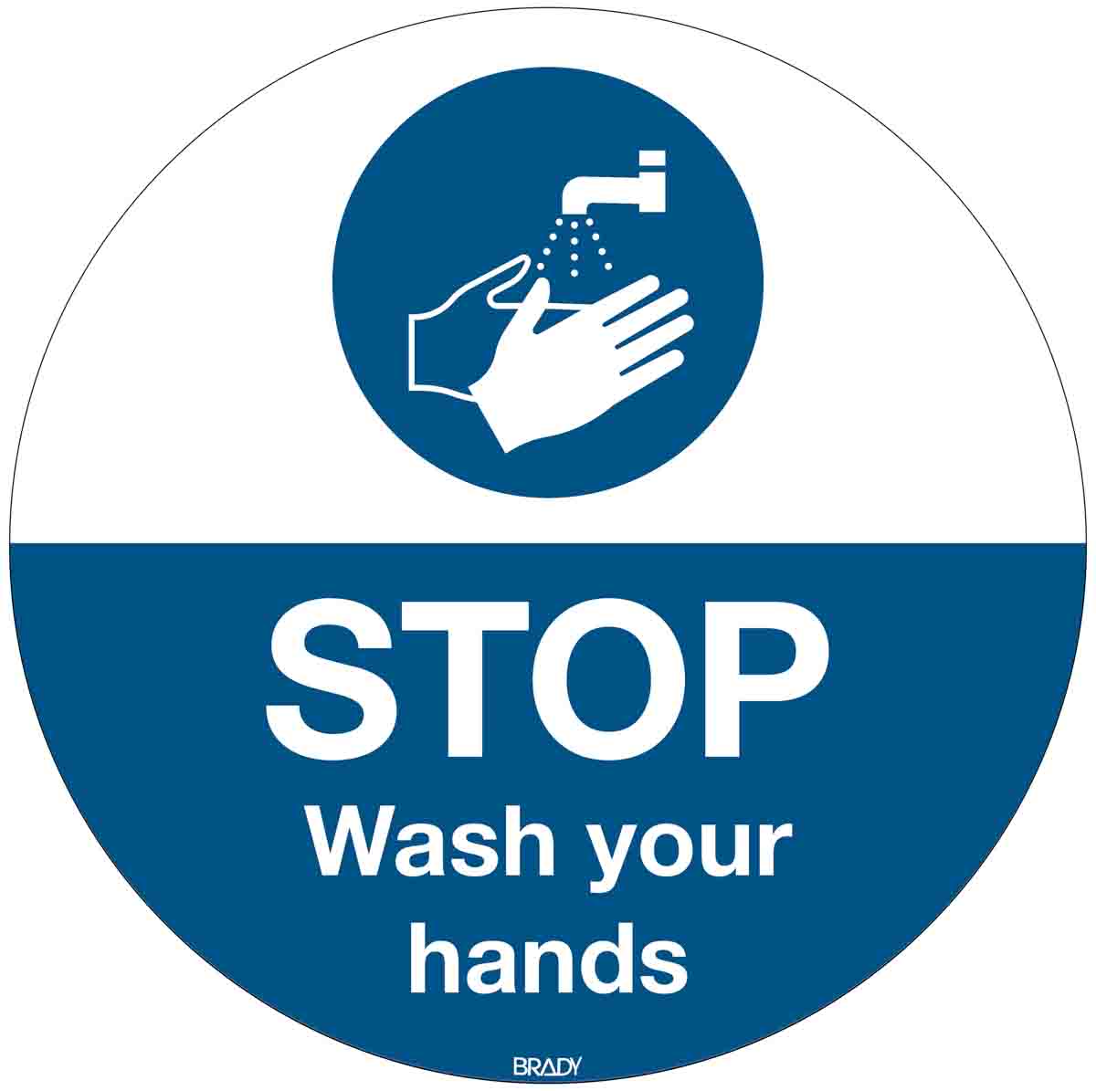 Brady Safety Poster, Polyester, English 350 mm 350 mm