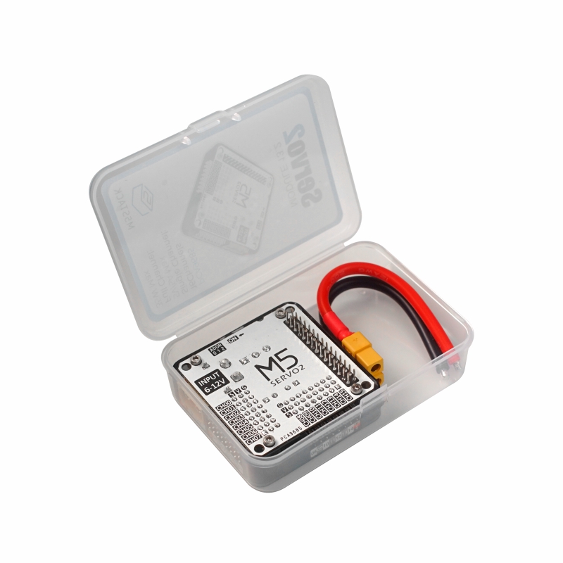 m014-b M5Stack SERVO2 Module 16 Channels - 13.2 Motor Driver for PCS9685, SY8368AQQC for M5StickC, M5 Core, M5StickV