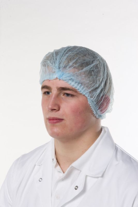 Reldeen Yellow for Food and Industrial Applications Use Disposable Hair Net Polypropylene, 52 cm, 100 Per Pack per