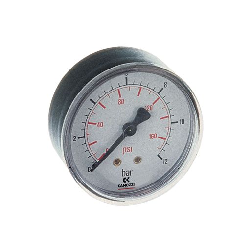 Camozzi R 1/8 in Pressure Gauge, 38.8 mm, 4 bar