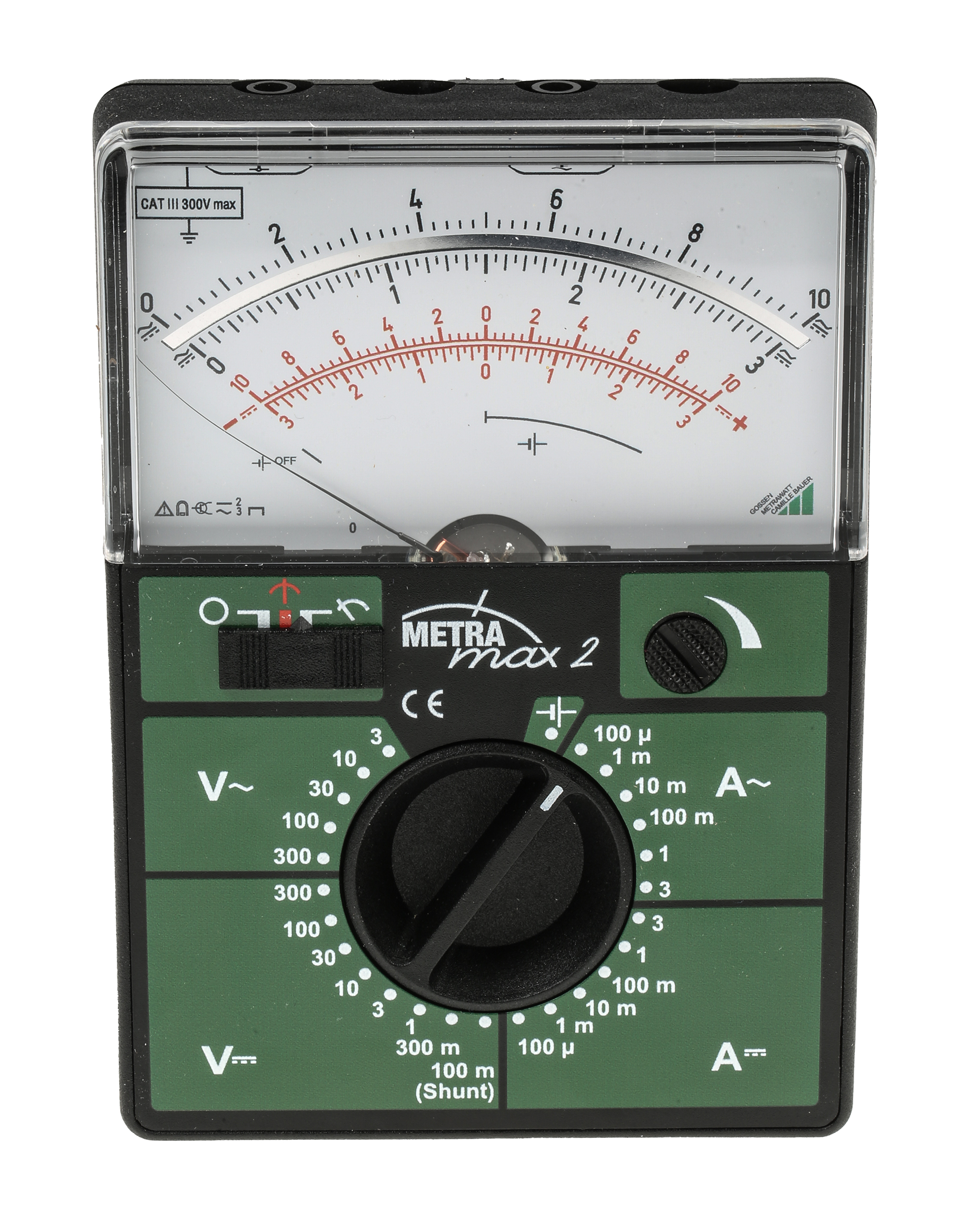 Gossen Metrawatt Handheld Analogue Multimeter, 3 A ac, 3 A dc, 300 V ac 300 V dc