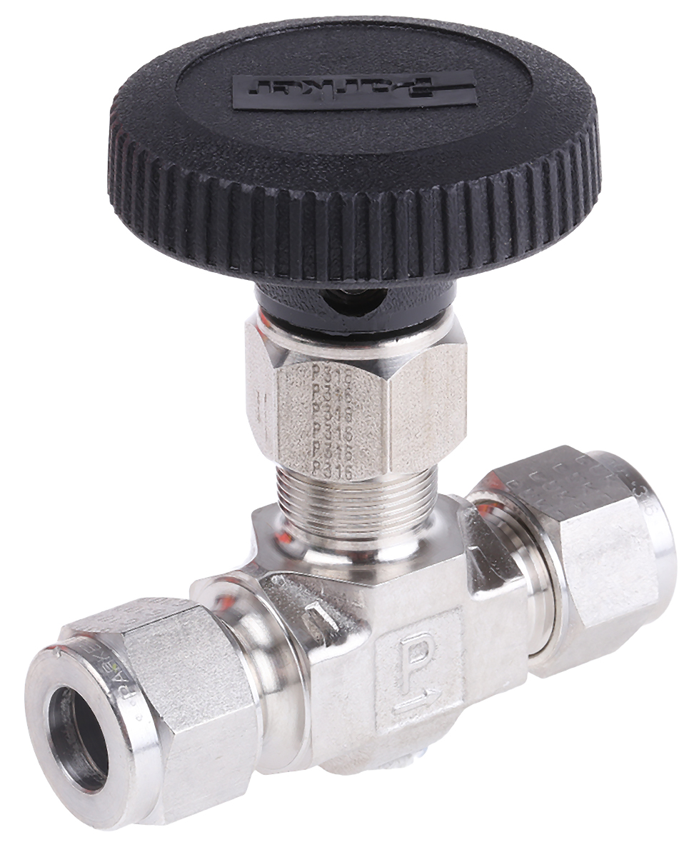 Parker Monel Alloy 400, Brass, 316 Stainless Steel Needle Valve