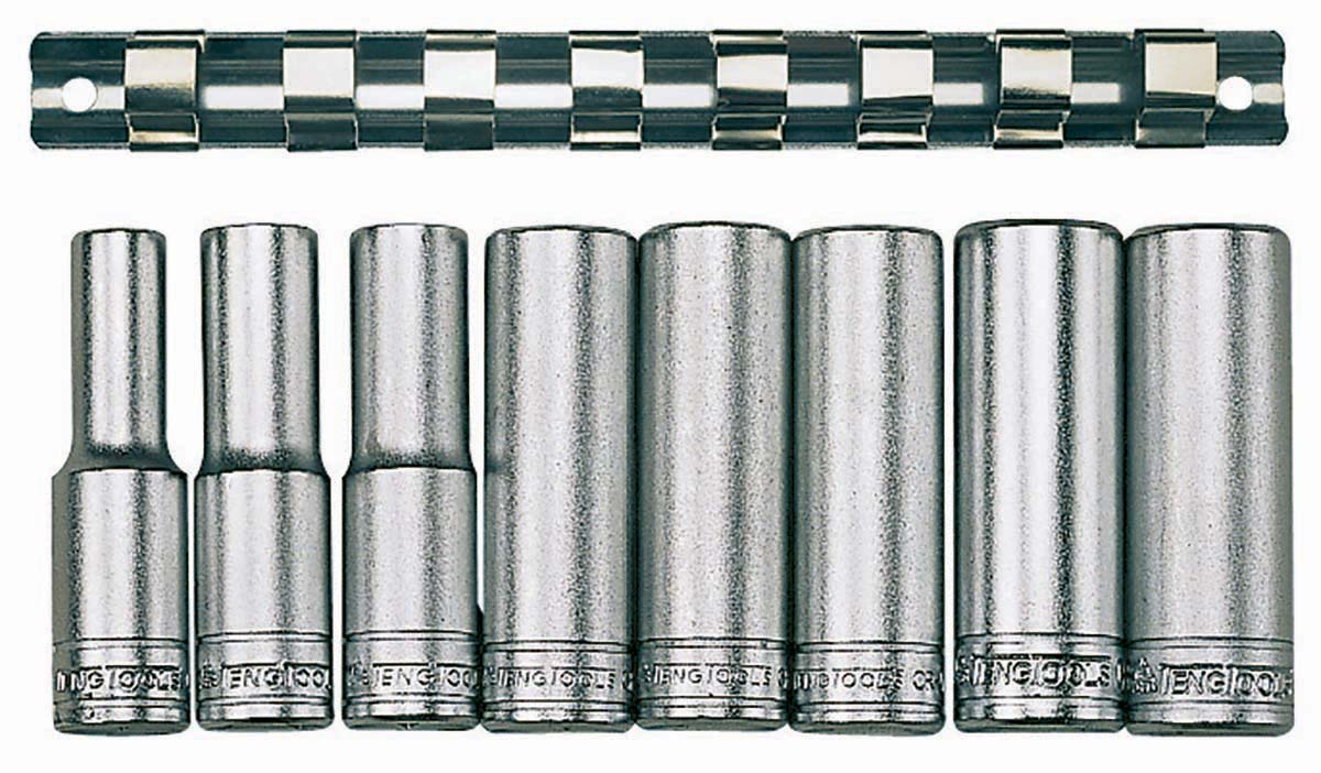 Teng Tools 8-Piece 1/2 in Bi-Hexagonal Socket Set