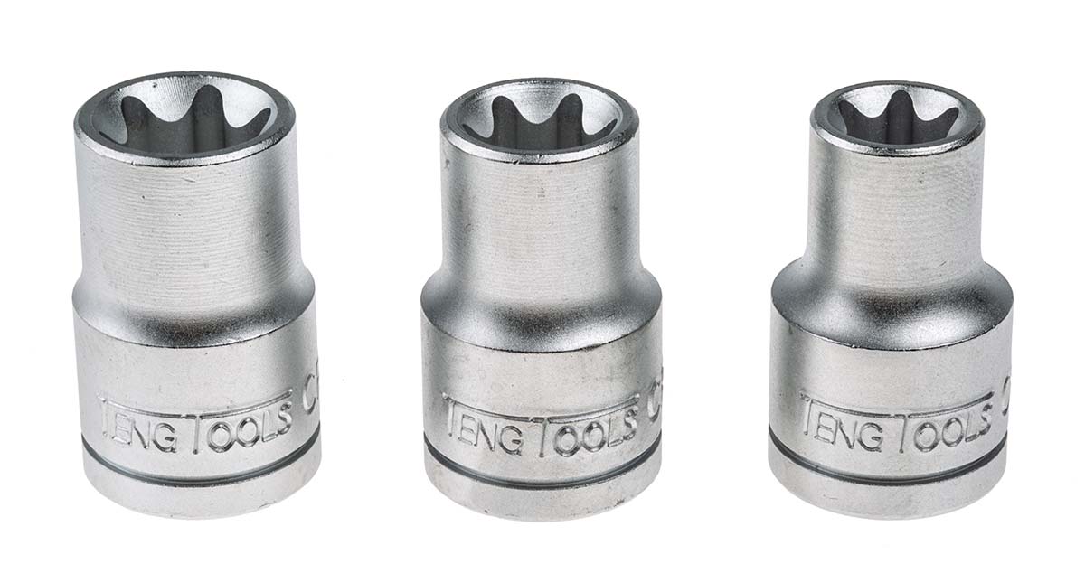 m1210 Teng Tools 9-Piece 1/2 in TX-E Socket Set