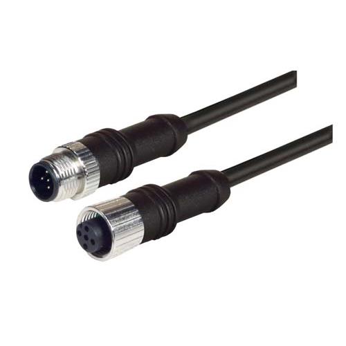 L-Com Male 5 way Straight to Female 5 way Straight Cable, 5 m