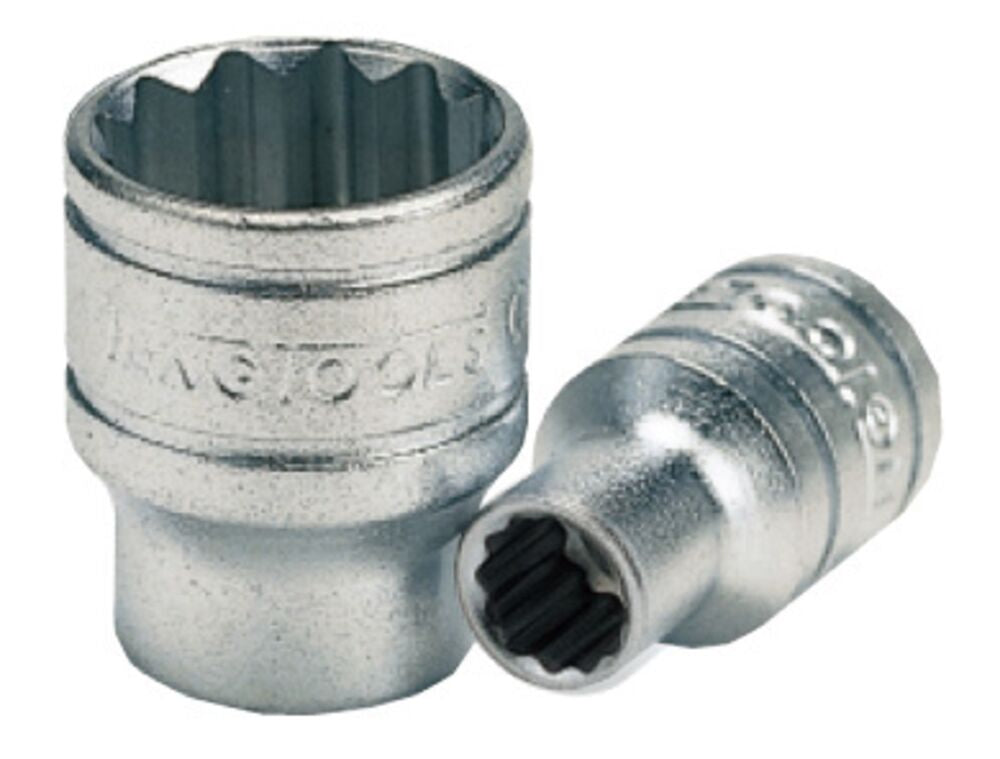 Teng Tools 1/4 in Drive 4 mm 12 Point, 25mm Overall Length
