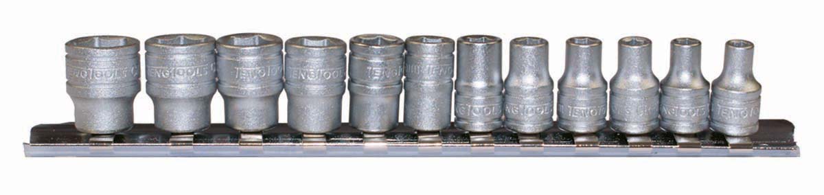Teng Tools 12-Piece 1/4 in 6 Point Socket Set