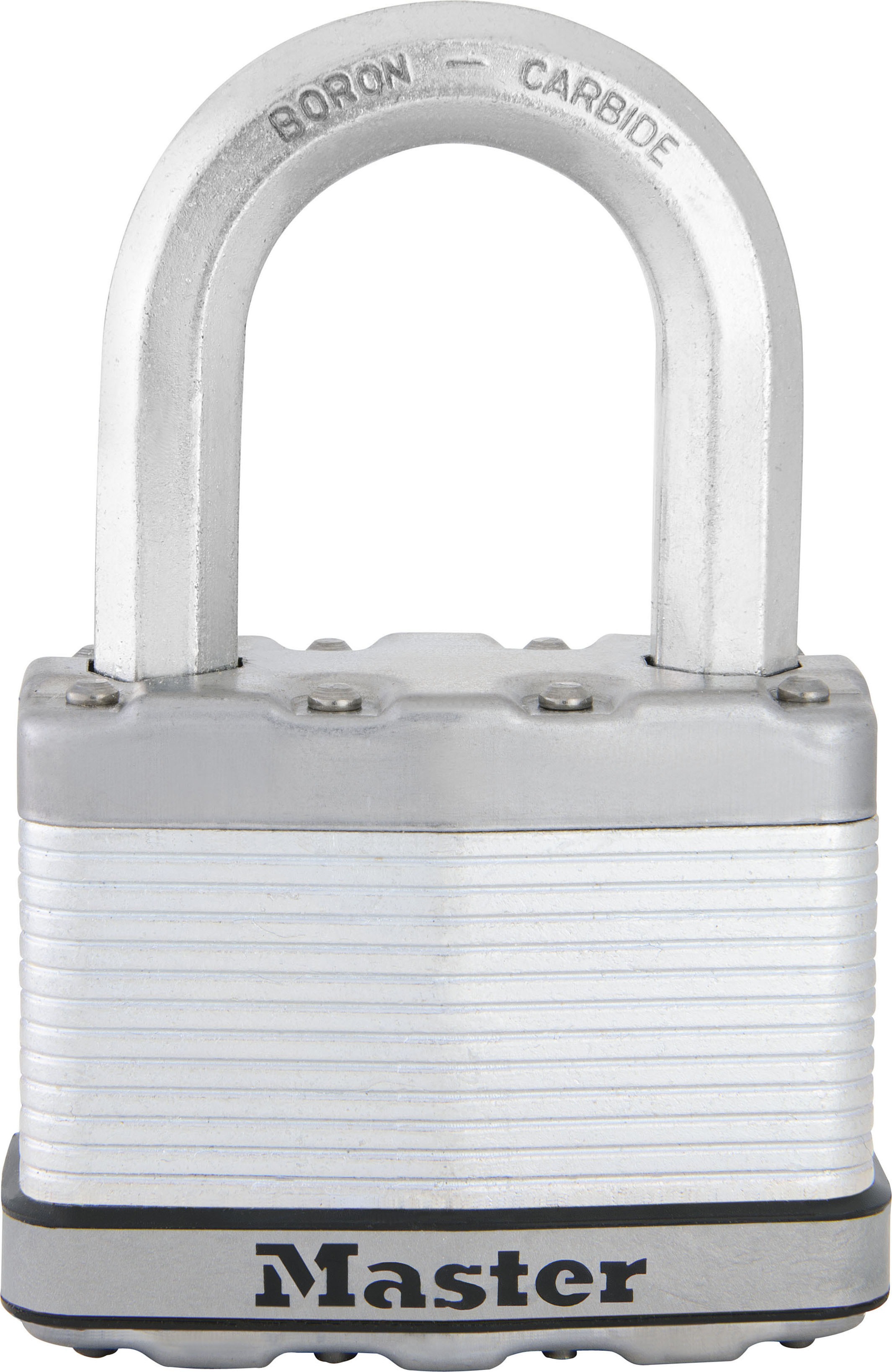 Master Lock Padlock Laminated Steel Padlock Weatherproof, 11 mm Shackle, 64 mm Body