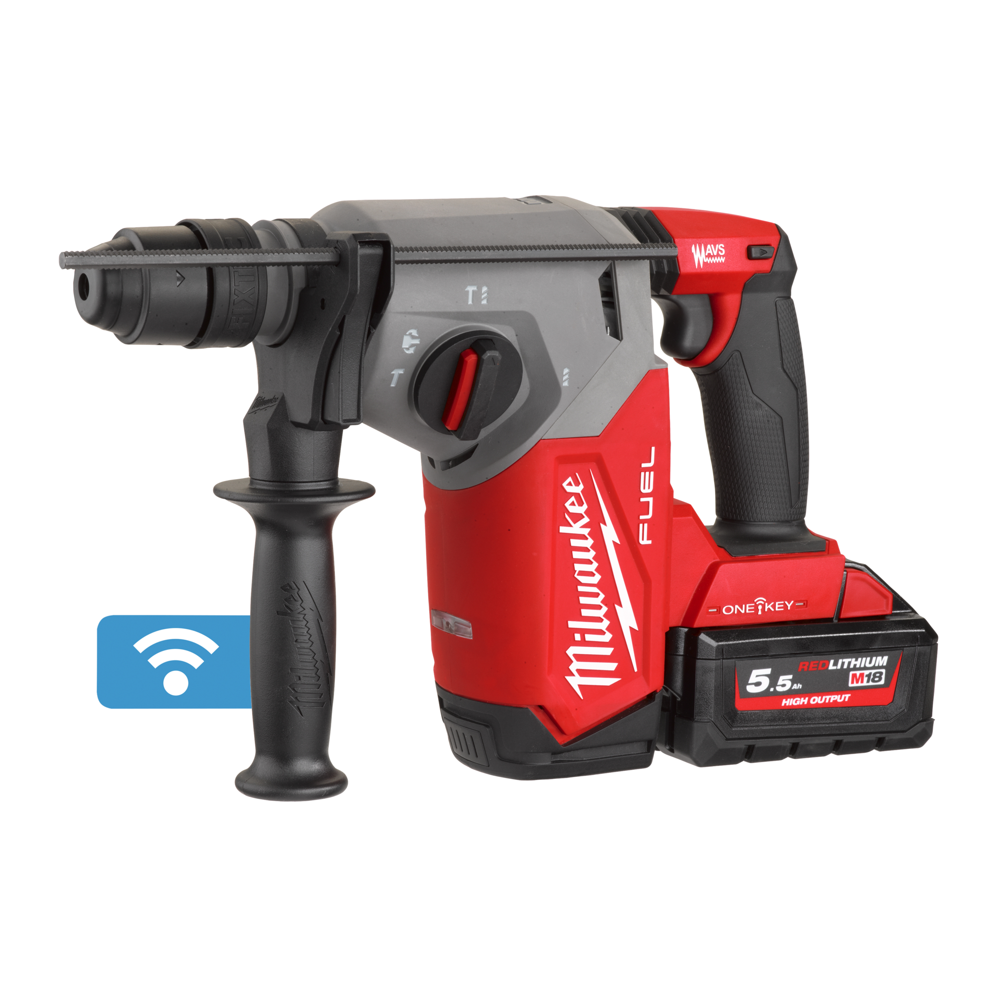 m18onefhx-552x Milwaukee M18 FUEL SDS Plus Cordless, Type G - British 3-Pin 18 V 13 mm 4800rpm