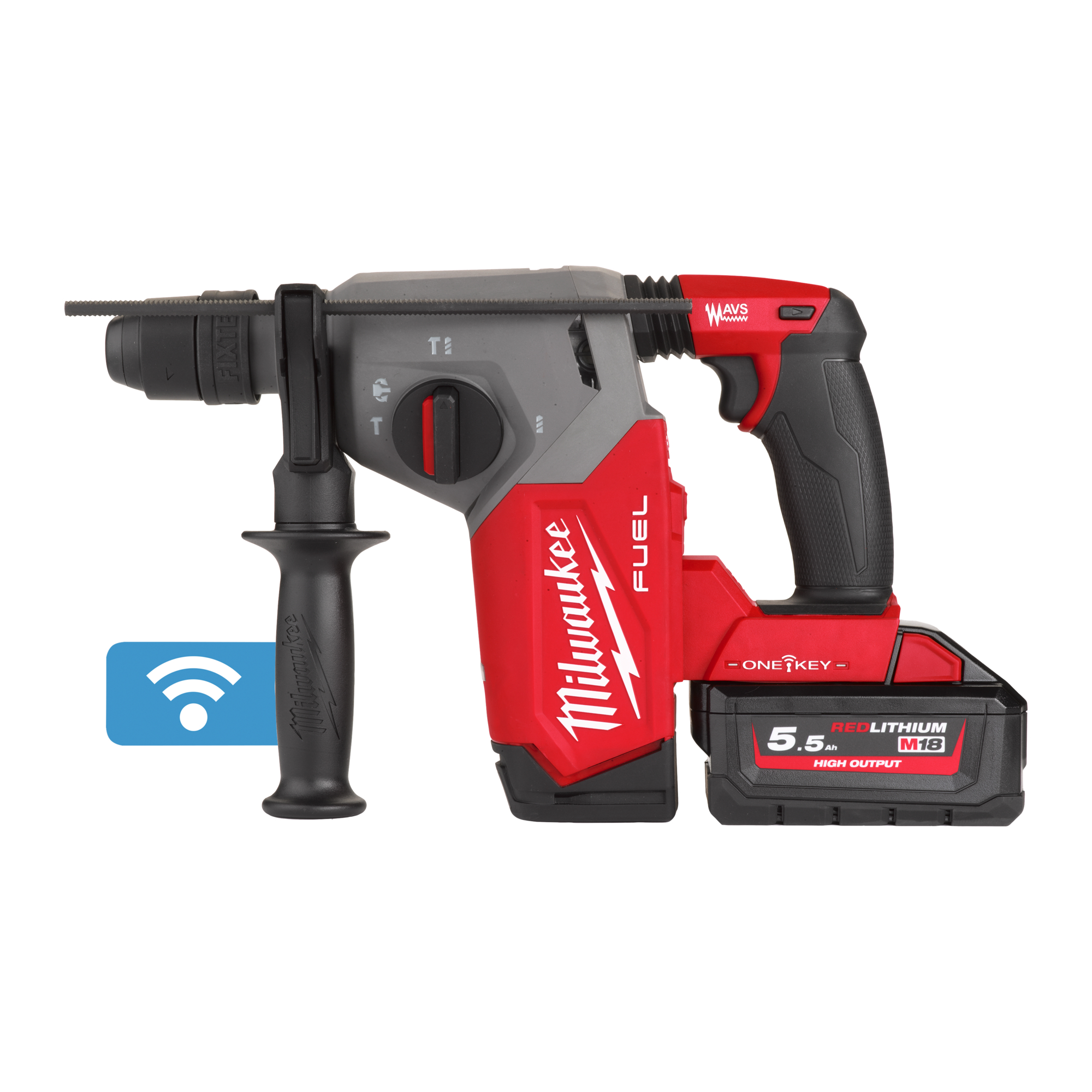 m18onefhx-552x Milwaukee M18 FUEL SDS Plus Cordless, Type G - British 3-Pin 18 V 13 mm 4800rpm