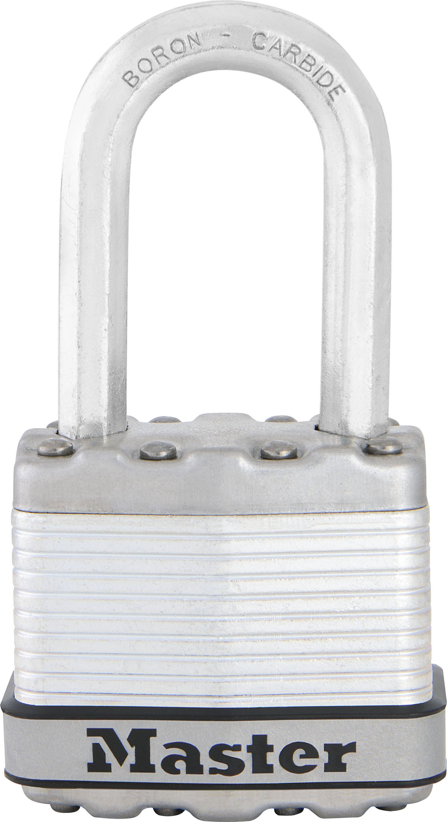 Master Lock Padlock Laminated Steel Padlock Weatherproof, 8 mm Shackle, 45 mm Body