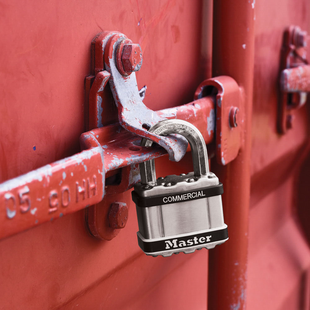 m1sts Master Lock Keyed Stainless Steel Padlock Weatherproof, 8 mm Shackle, 44 mm Body