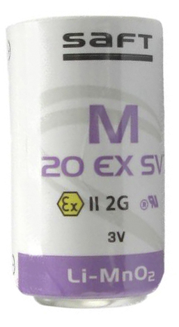 Saft M 20 EX SV 3 V Lithium Manganese Dioxide D Battery