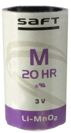 Saft M 20 HR 3 V Lithium Manganese Dioxide D Battery