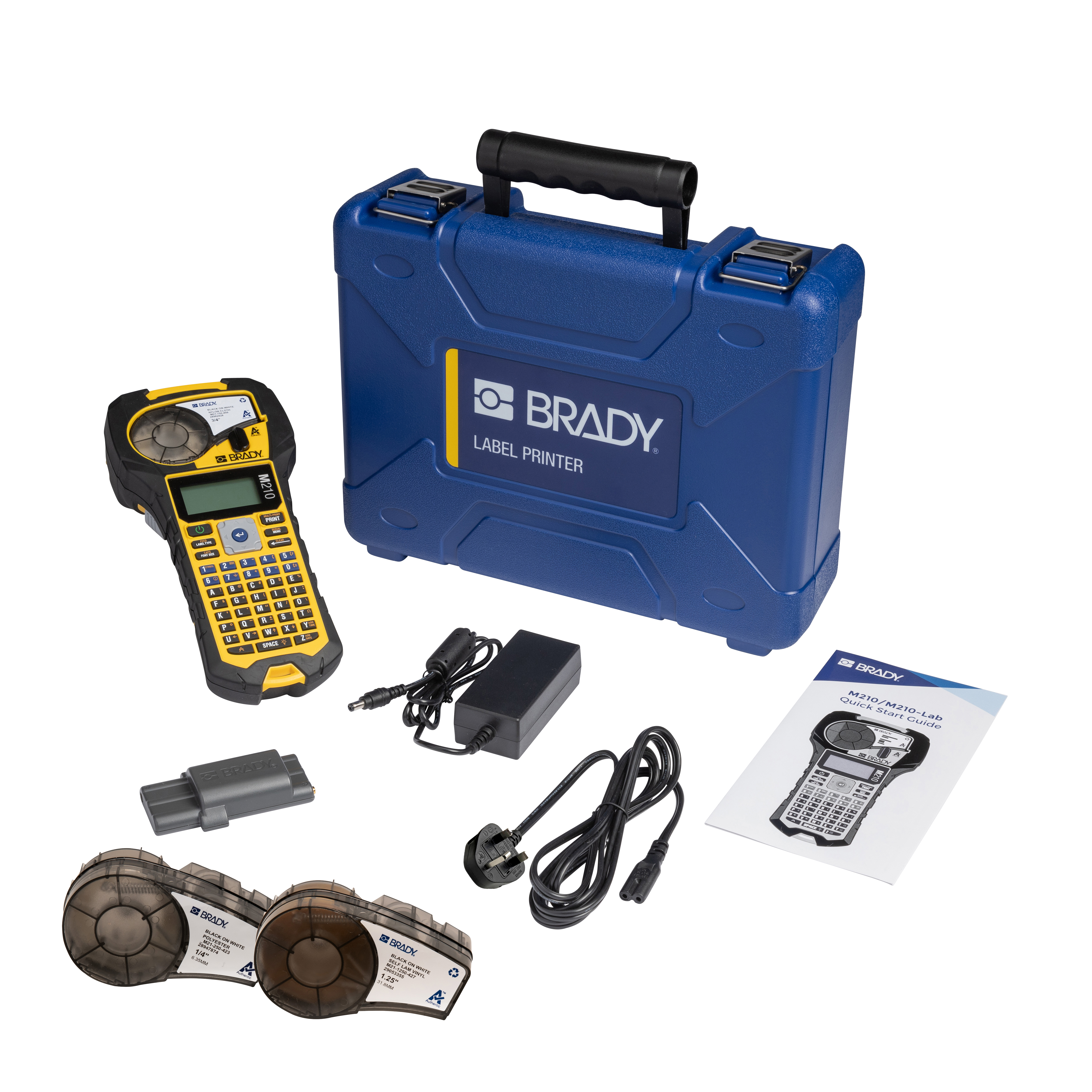 Brady M210 Handheld Label Printer Kit, 19.05 mm Max Label Width, UK