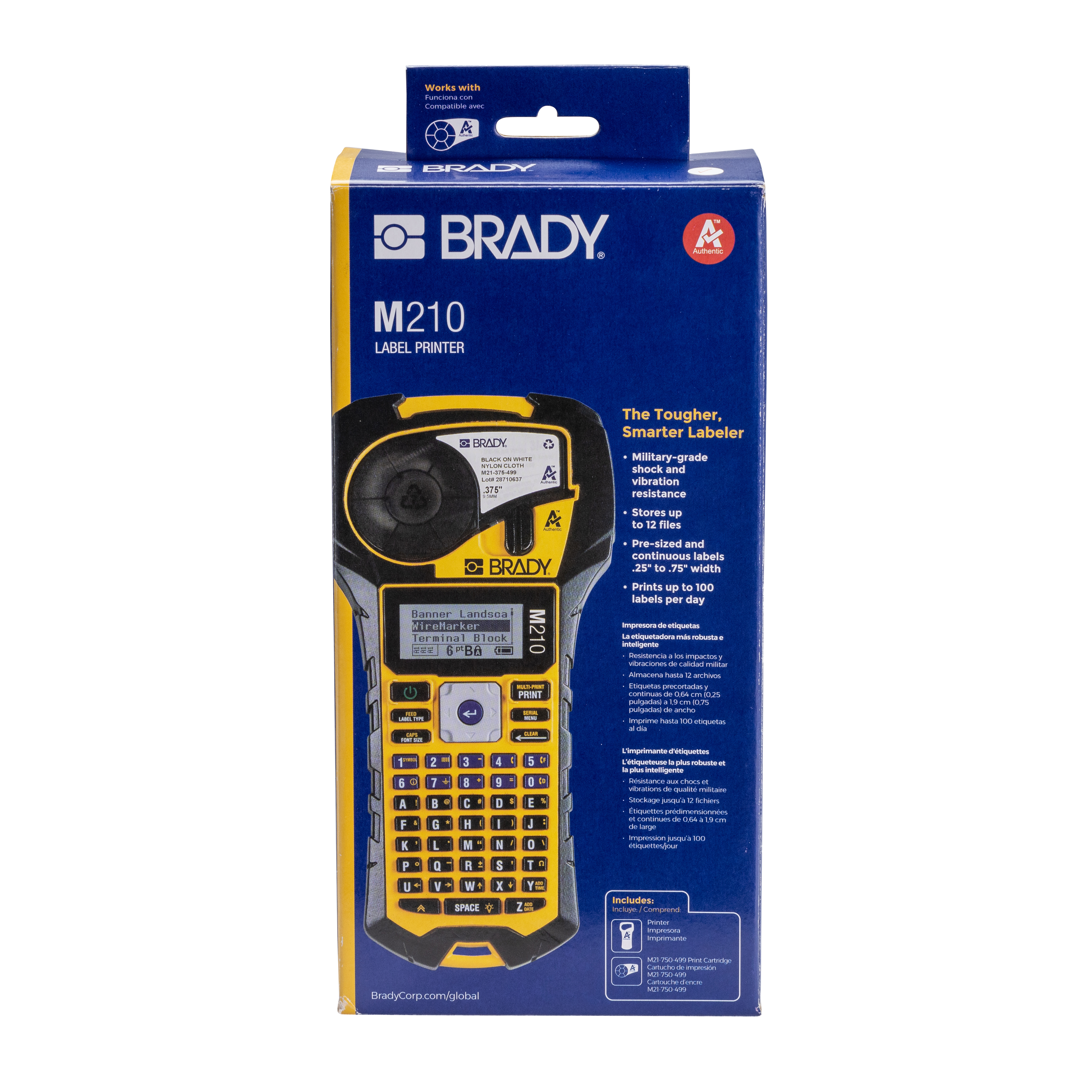 m210 Brady M210 Handheld Label Printer, 19.05 mm Max Label Width, US