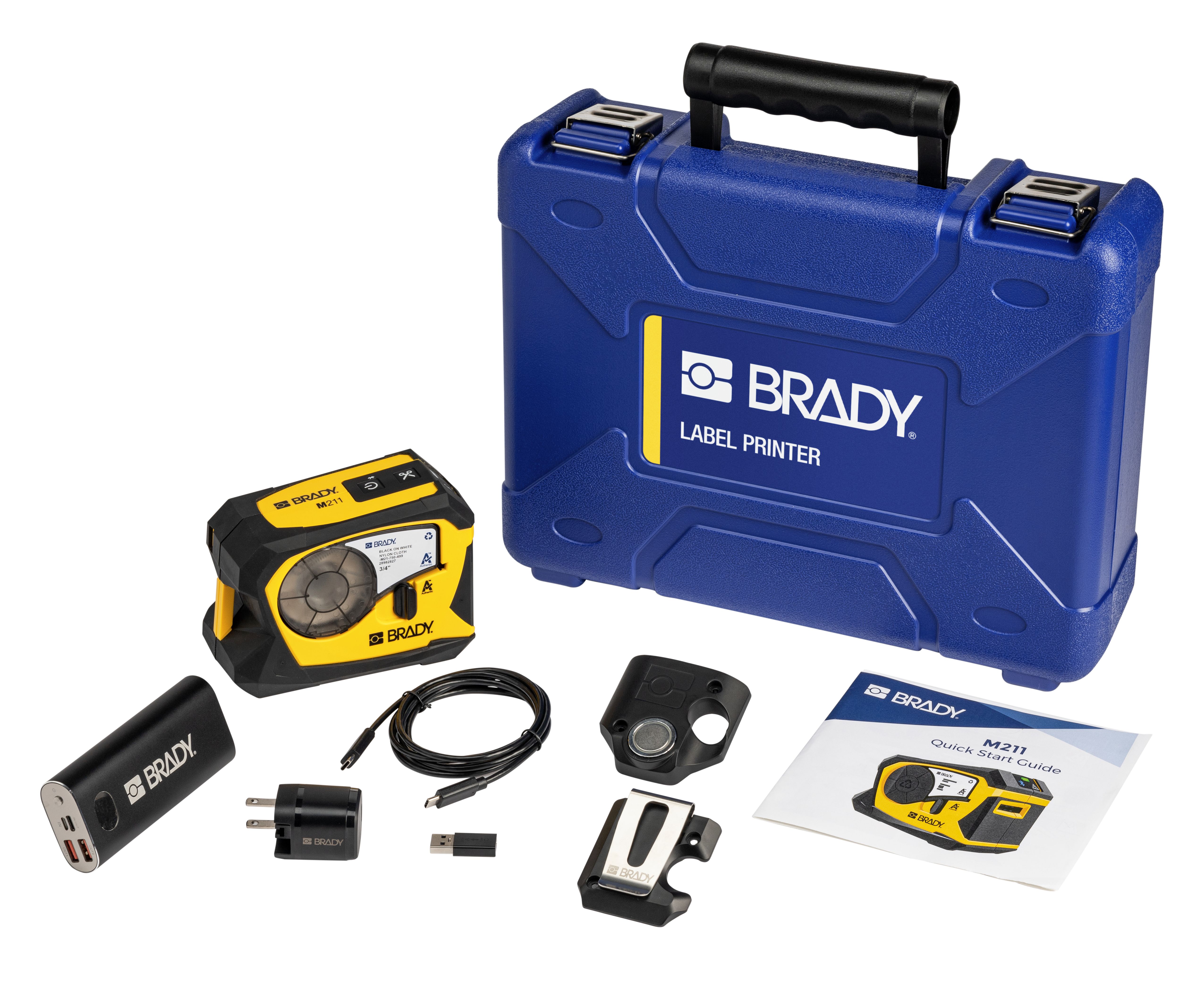 Brady M211 Handheld Label Printer Kit, 19.05 mm Max Label Width, EU, US, Type G