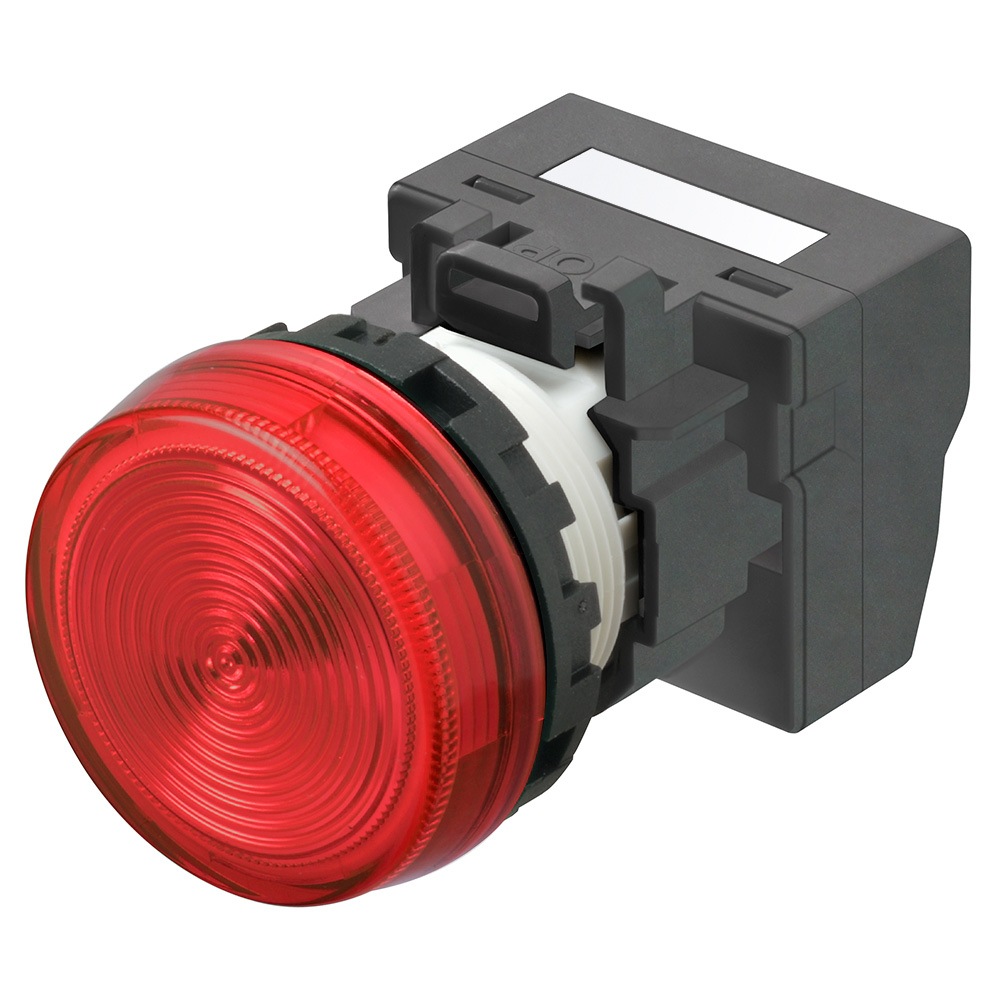 Omron M22N Series Red Indicator Pilot Light, 24V, Crimp Termination, IP66, 22 mm