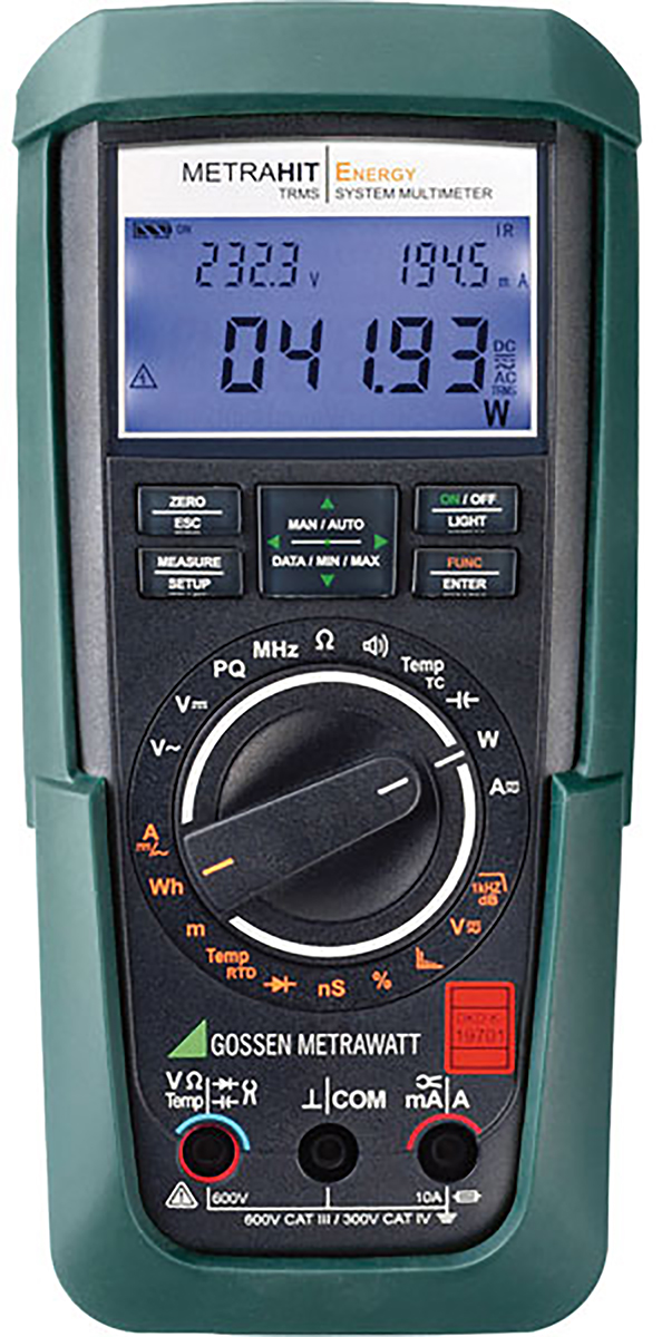 Gossen Metrawatt METRAHit ENERGY Handheld Digital Multimeter True RMS
