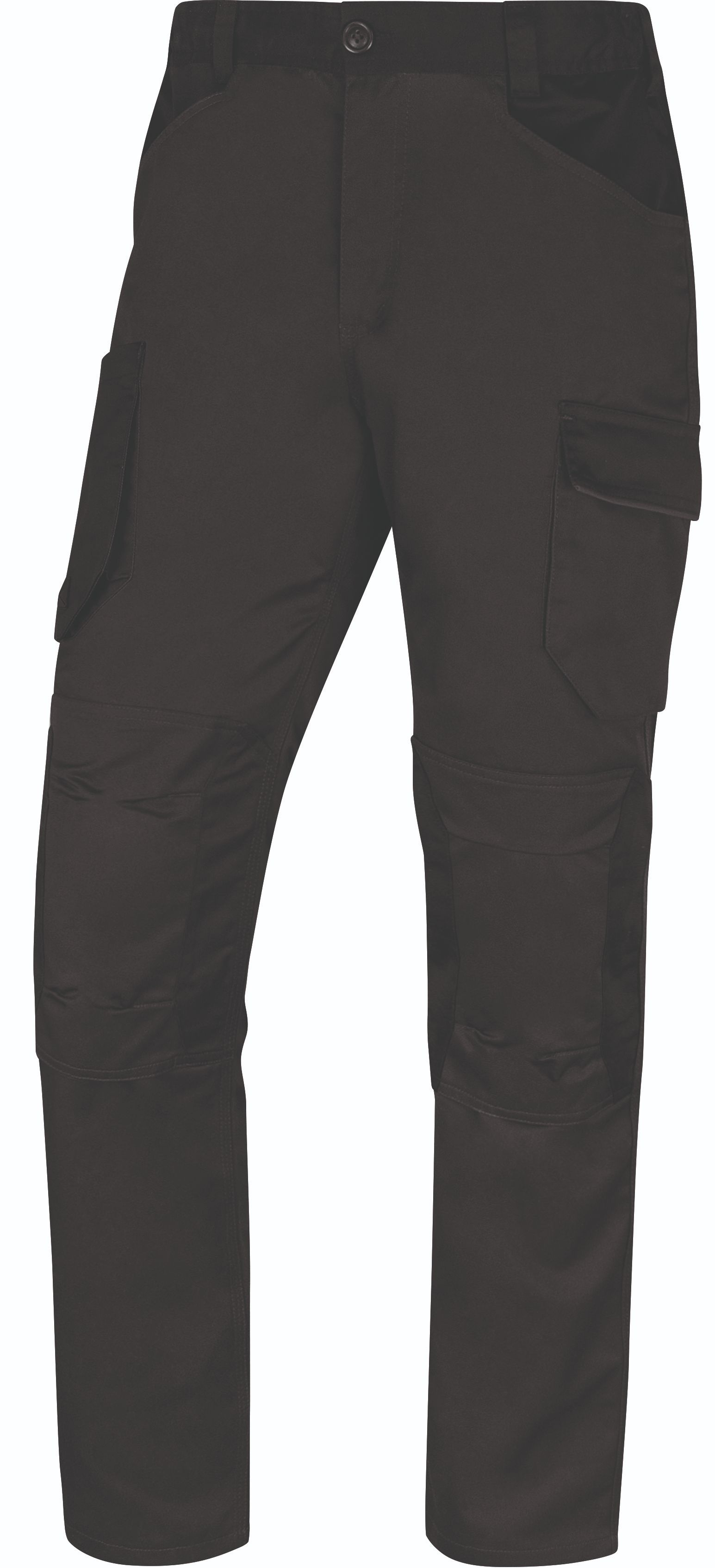 Delta Plus MACH 2 Unisex Work Trouser Black, Grey 29 to 32 in Waist 80cm Leg