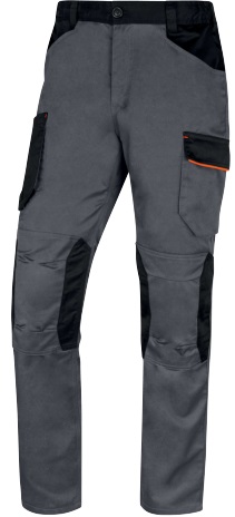 Delta Plus MACH 2 Unisex Work Trouser Grey, Red 42 to 46 in Waist 84cm Leg
