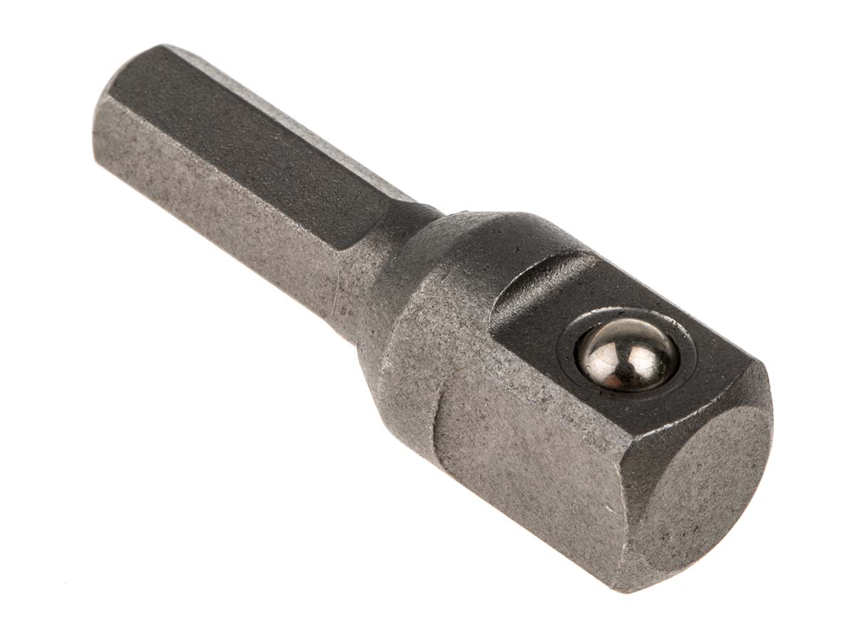 Teng Tools 1/4 in Hex Adapter, 12 mm Overall