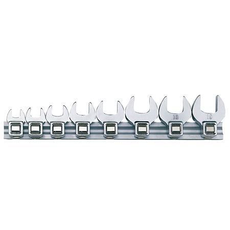 Teng Tools Wrench Set, 3/8 in, Satin Finish
