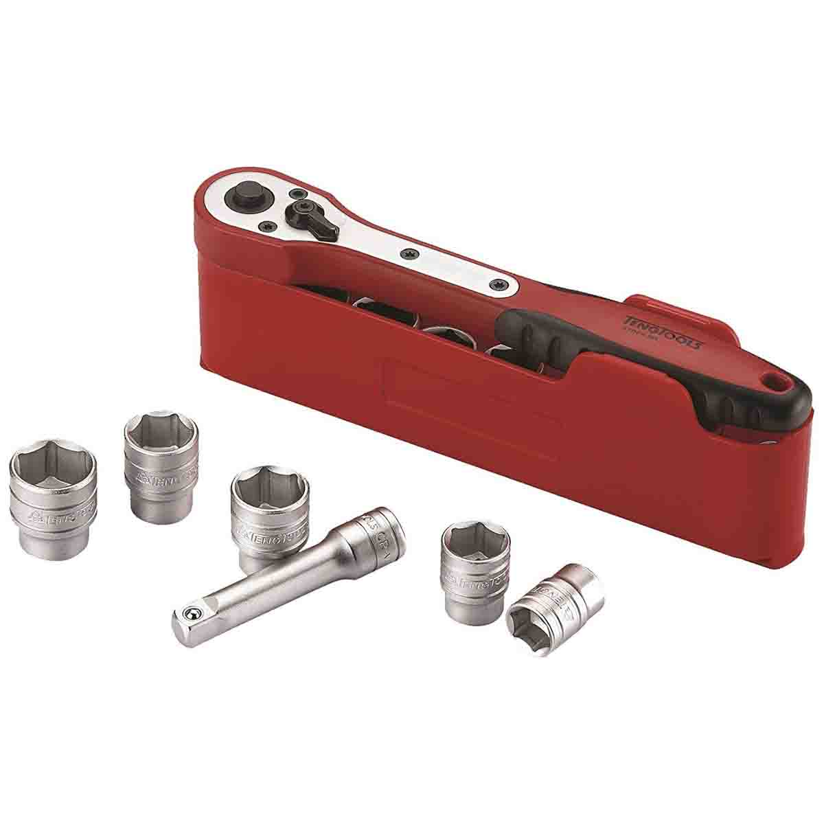 Teng Tools 12-Piece 3/8 in Hexagon Socket Set