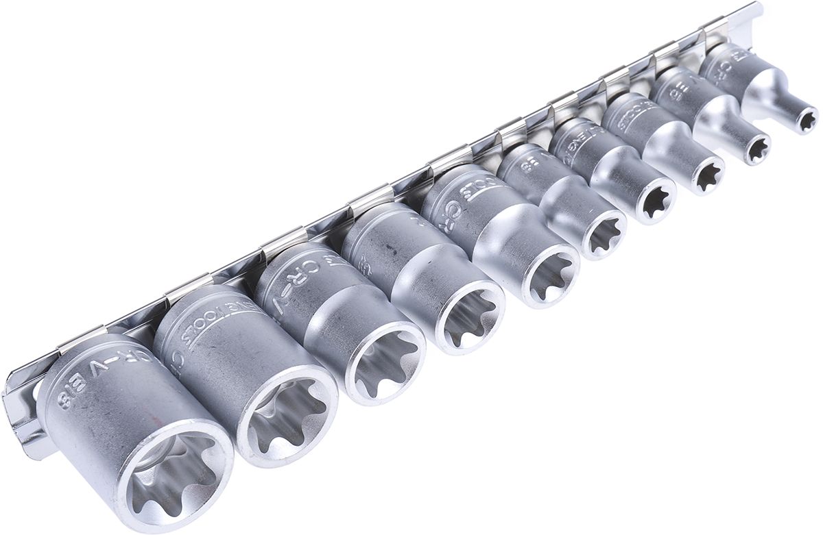 Teng Tools 10-Piece 1/4 in TX-E Socket Set
