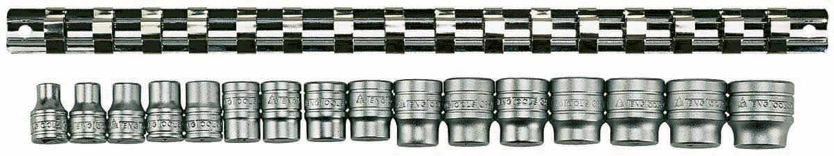 Teng Tools 16-Piece 3/8 in 6 Point Socket Set