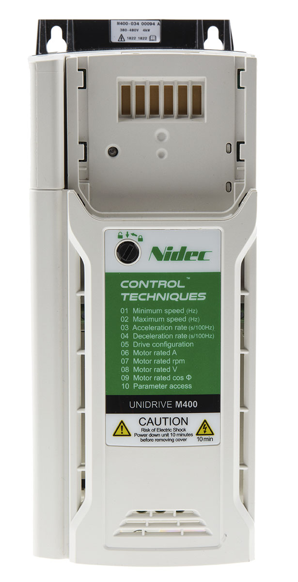 Control Techniques Inverter Drive, 0.37 kW, 1 Phase, M400 Series 240 V ac 2.4 A