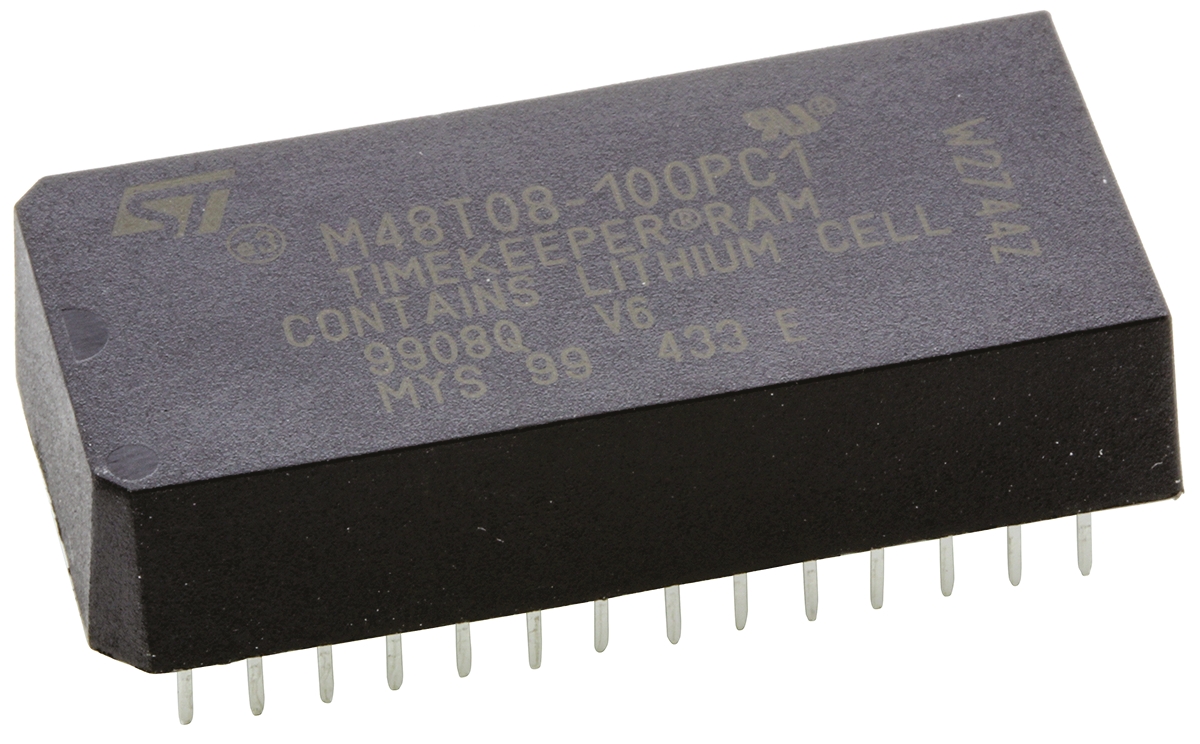 STMicroelectronics 64 kB 100 ns NVRAM 28-Pin PCDIP