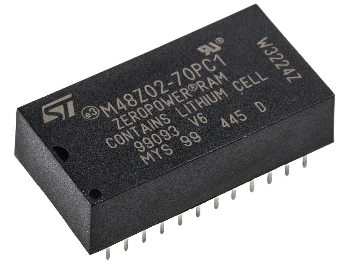 STMicroelectronics 16 kB 70 ns NVRAM 24-Pin PCDIP