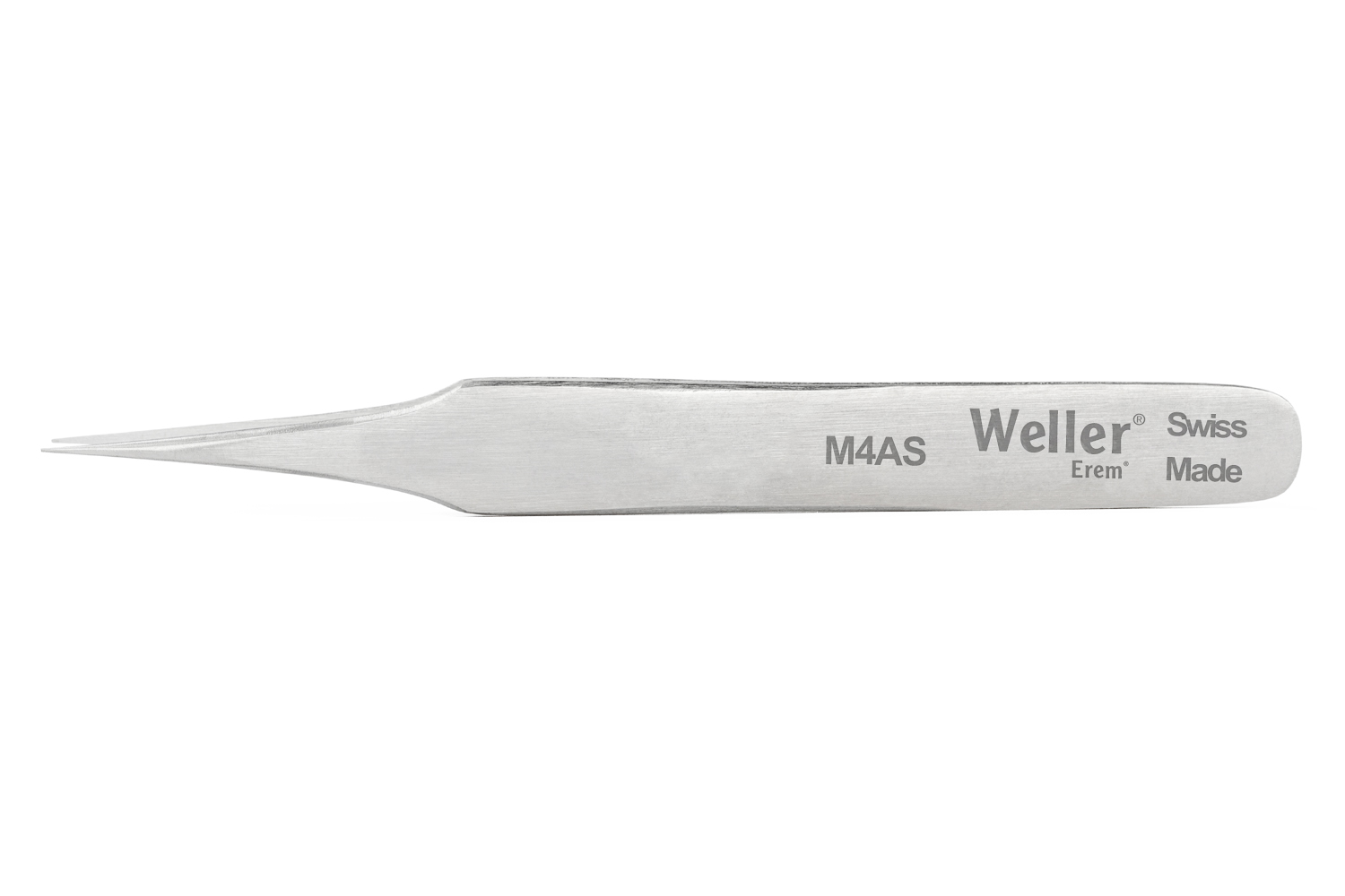m4as Erem 90mm Stainless Steel Pointed ESD Safe Tweezer