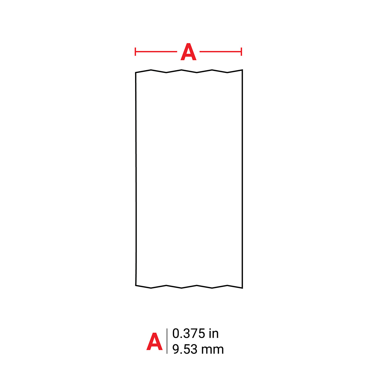 m4c-375-422 Brady Black on White, Black Label, 7.62 m Length, 9.53 mm Width, 7.62 m Label Length, 9.53 mm Label Width
