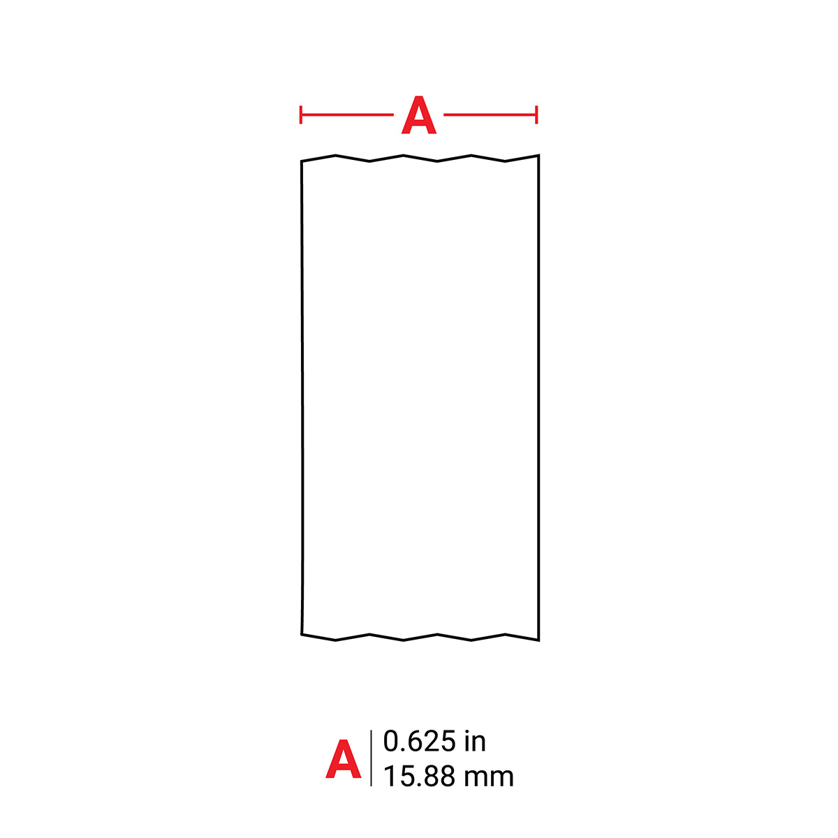 m4c-625-422 Brady Black on White, Black Label, 7.62 m Length, 15.88 mm Width, 7.62 m Label Length, 15.88 mm Label Width