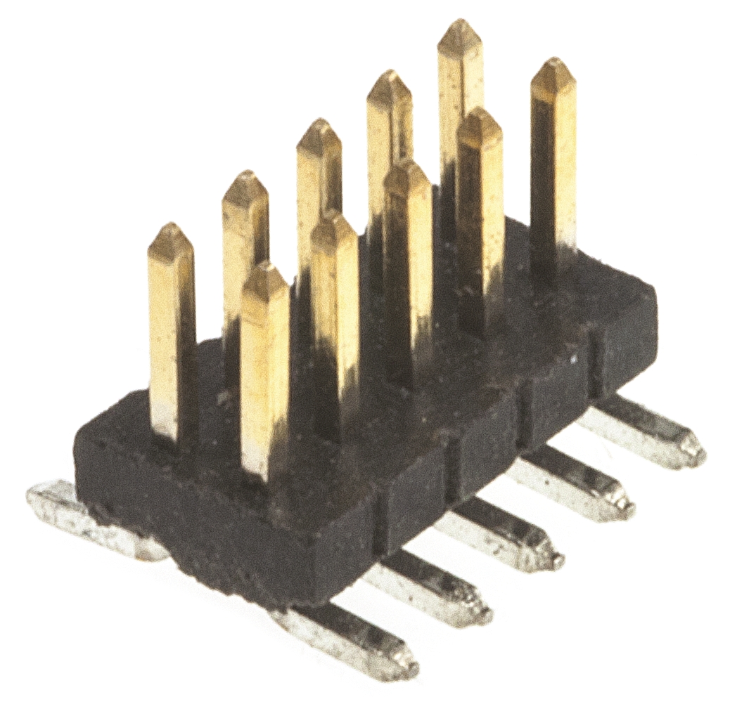 HARWIN Archer M50 Series Straight Surface Pin Header, 10 Contact(s), 1.27 mm Pitch, 2 Row, Unshrouded