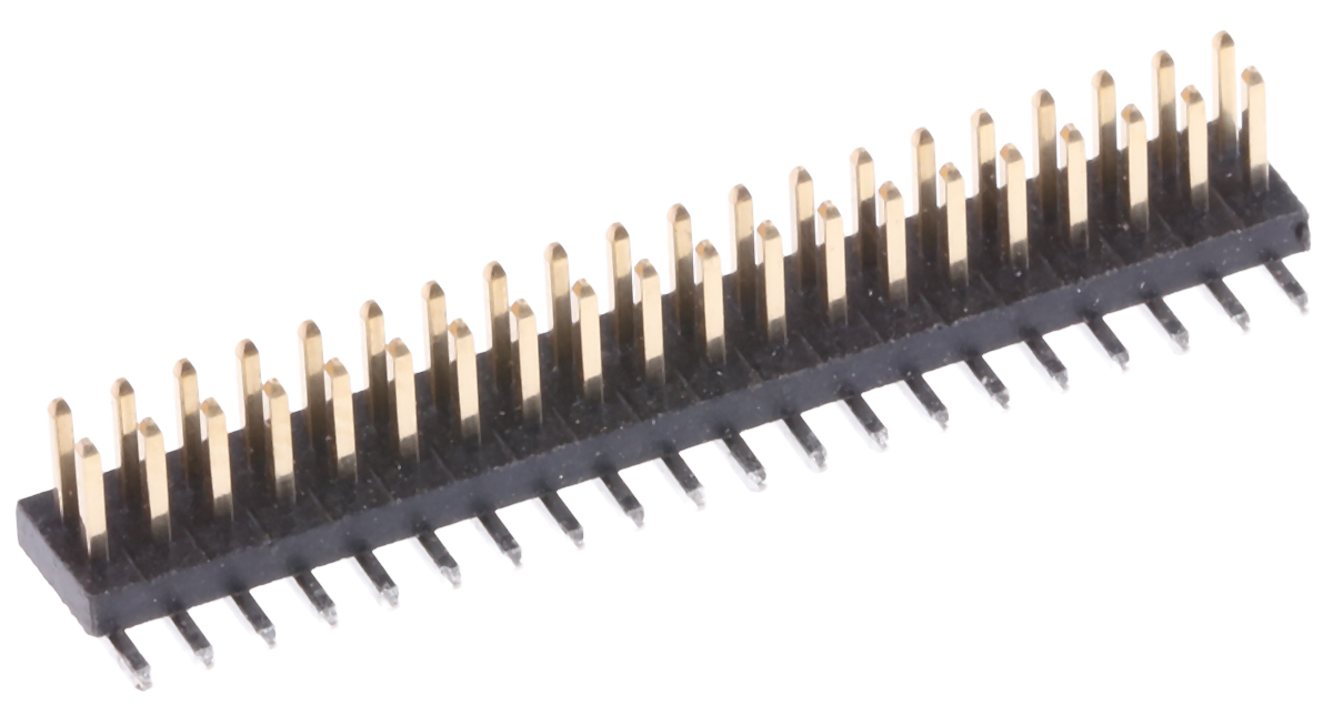 HARWIN Archer M50 Series Straight Surface Pin Header, 40 Contact(s), 1.27 mm Pitch, 2 Row, Unshrouded