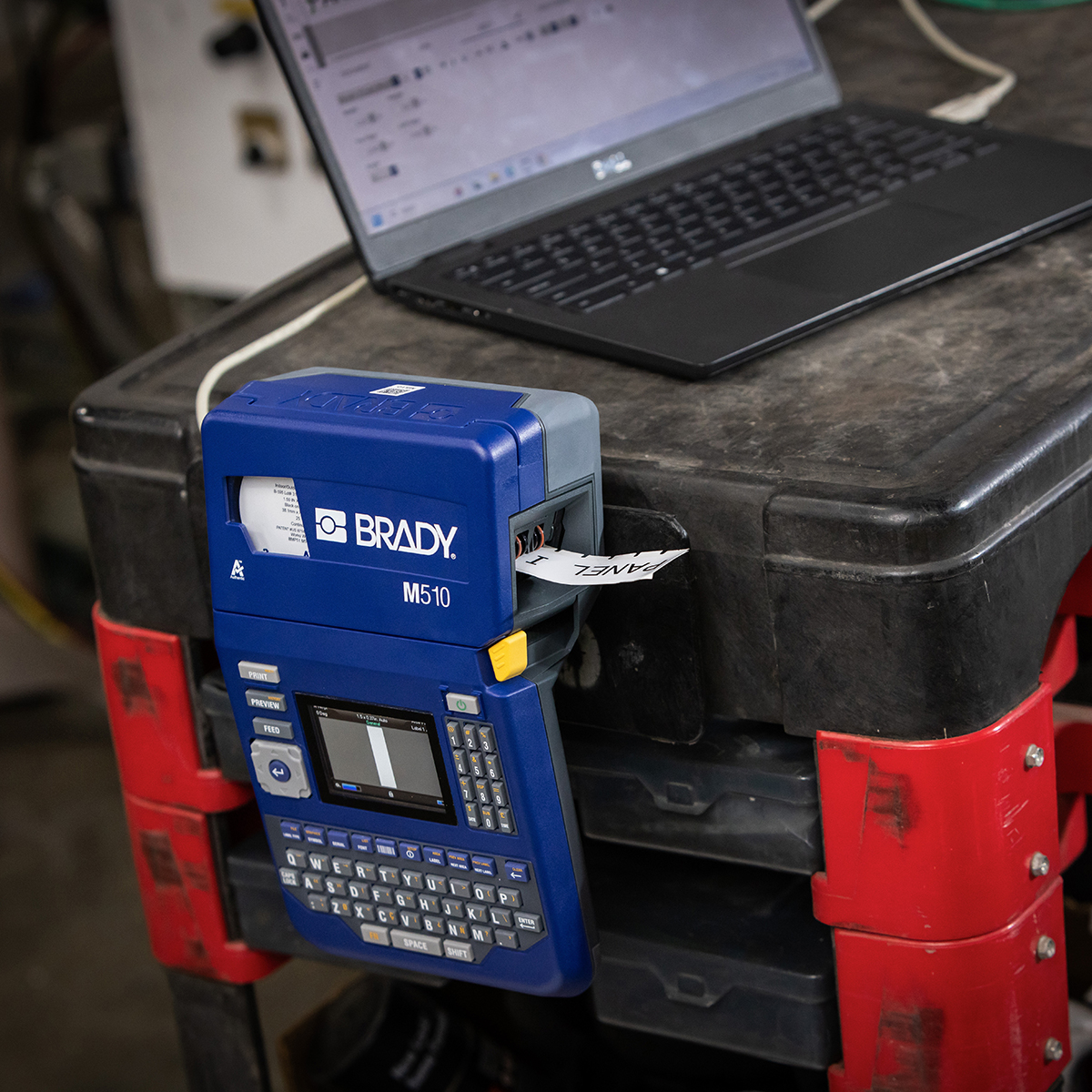 m510-kit-uk Brady M510 Portable Label Printer Kit Handheld Label Printer, 38.1 mm Max Label Width