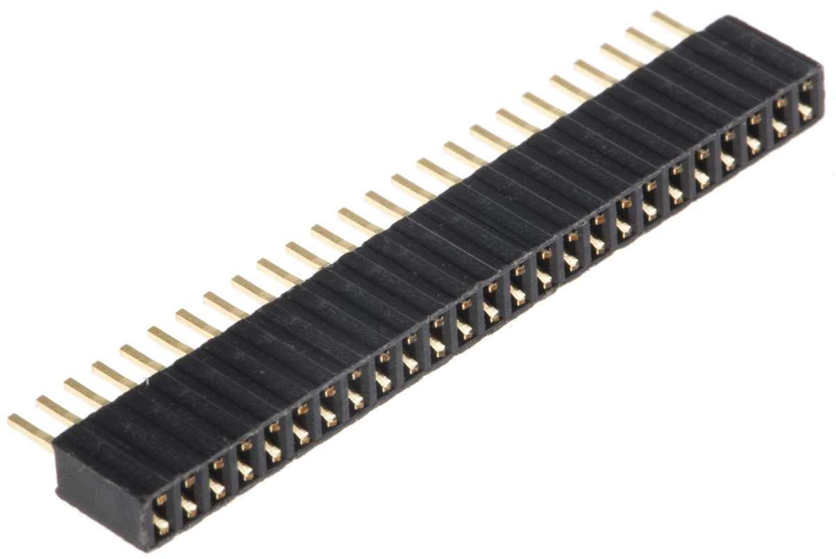 HARWIN M52 Series Straight Through Hole PCB Socket, 25-Contact, 1 Row, 1.27 mm Pitch Solder