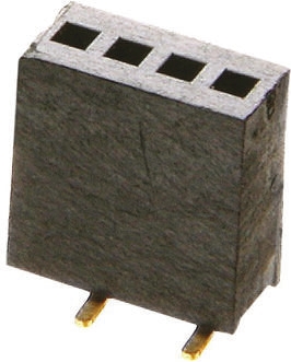 HARWIN M52 Series Straight Surface PCB Socket, 5-Contact, 1 Row, 1.27 mm Pitch Solder