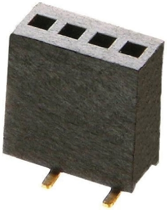 HARWIN M52 Series Straight Surface PCB Socket, 10-Contact, 1 Row, 1.27 mm Pitch Solder