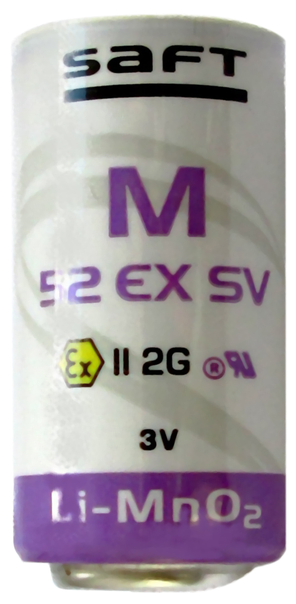 Saft M 52 EX SV 3 V Lithium Manganese Dioxide C Battery, 5.6 Ah