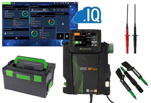 Gossen Metrawatt PROFiTEST MF TECH Starter-Set Multifunction Tester Set 600V Earth Resistance Measurement With USB