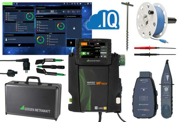 Gossen Metrawatt PROFiTEST MF TECH Meister-Set Multifunction Tester 600V Earth Resistance Measurement With USB