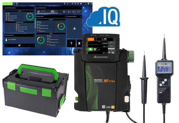 Gossen Metrawatt PROFiTEST MF XTRA 0105-Set Multifunction Tester 600V Earth Resistance Measurement With USB