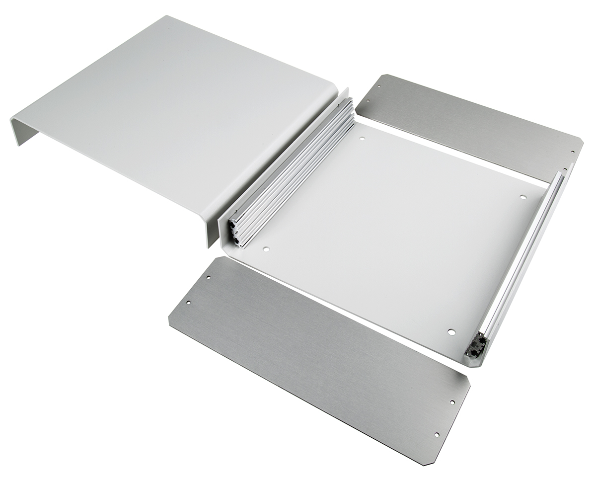 METCASE Unicase Grey Aluminium Instrument Case 90 mm, 250 mm, 260 mm