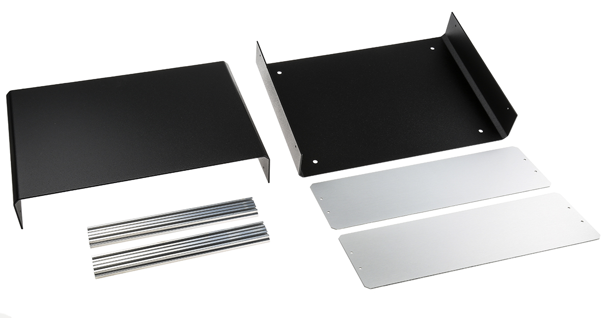 METCASE Unicase Black Aluminium Instrument Case 110 mm, 350 mm, 250 mm