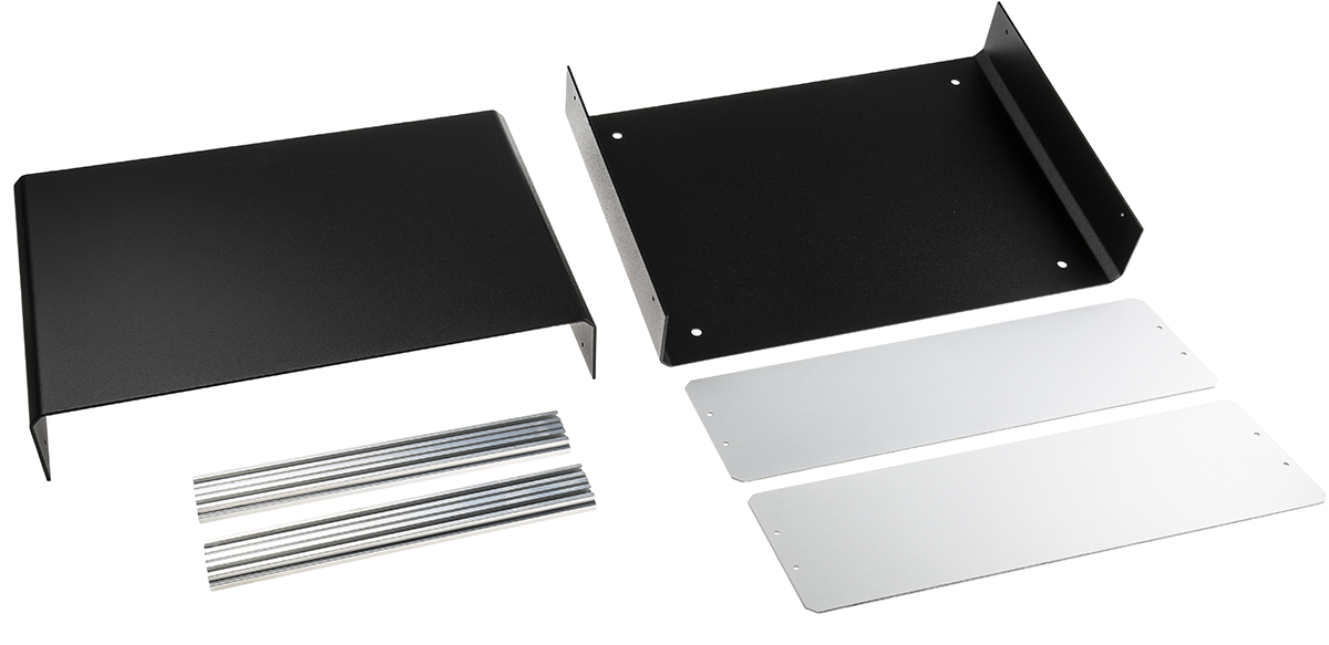 METCASE Unicase Black Aluminium Instrument Case 134.5 mm, 261 mm, 300 mm